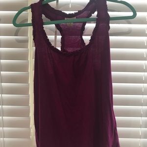 Plum/fuchsia Razorback tank